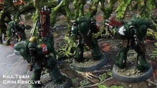 Dark Angels vs Craftworld Aeldari Kill Team Death World Warhammer 40k Space Marines vs Eldar [upl. by Priscella]