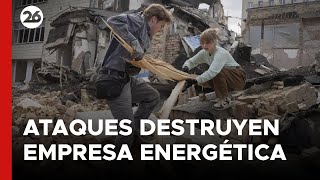 Ataques rusos destruyen la principal empresa energética de Ucrania [upl. by Apeed215]