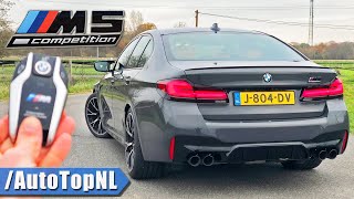 2021 BMW M5 F90 Competition LCI REVIEW on AUTOBAHN NO SPEED LIMIT by AutoTopNL [upl. by Vassar]