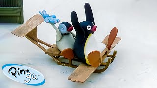 Flying with Pingu🐧  Pingu  Official Channel  Cartoons For Kids [upl. by Navad]