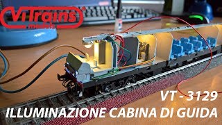 ViTrains 3129 Carrozza Semipilota TE  Illuminazione cabina di guida [upl. by Ferullo510]