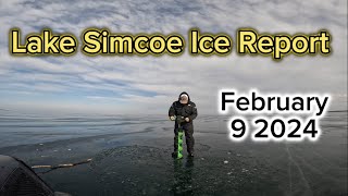 Lake Simcoe Warm Front Ice Report February 9 2024 [upl. by Zillah]