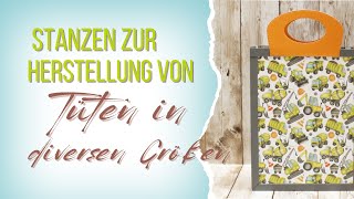 Stanzschablonen zur Herstellun von Tüten in vielen Größen  super einfach  ab 19092023 im Shop [upl. by Ssur]