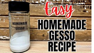 Diy Gesso Paint Recipe  Easy Homemade Recipe  Simple Ingredients [upl. by Ihsakat356]