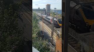 Slow express train through Stechford westcoast mainlinetrain electrictrains [upl. by Rudy841]