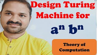 Turing Machine for an bn  Design  Construct  TOC  FLAT  Theory of Computation [upl. by Lapointe]