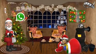 Kerstgroet via WhatsApp 2023 Edition Animated Version [upl. by Eirollam365]