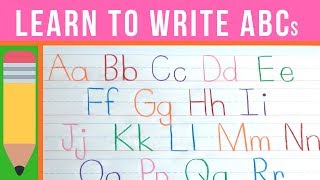 Learn to Write the ABCs  How to Write Letters  Handwriting Practice for Kids [upl. by Okoy500]