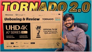 Hisense A7H Tornado 20 55 inch Google TV Unoboxing amp Review 102 watt JBL Speakers [upl. by Jeralee604]