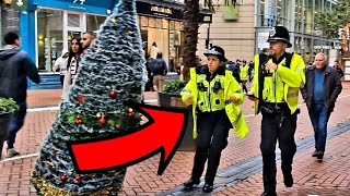 Christmas Tree Prank on Police Bushman Prank [upl. by Atews]