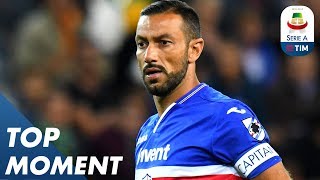 Fabio Quagliarella Scores Insane Backheel Volley  Sampdoria 30 Napoli  Top Moment  Serie A [upl. by Thierry]