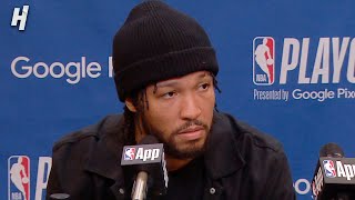 Jalen Brunson talks 32 Series Lead vs Pacers Postgame Interview [upl. by Alberik]