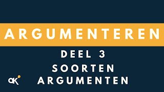 Argumenteren soorten argumenten 34 [upl. by Hurst]