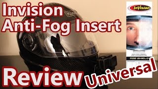 Invision AntiFog Visor Insert Review [upl. by Esorrebma]