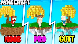 LIX VS LAMI VS EMILY LUCKY SKYBLOCK INSEL IN MINECRAFT [upl. by Noda515]