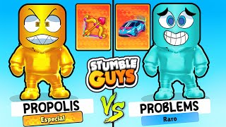 Batalha de Skins do Propolis vs Problems no Stumble Guys [upl. by Rosecan]