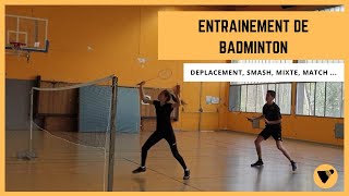 ENTRAINEMENT DE BADMINTON [upl. by Aneen191]