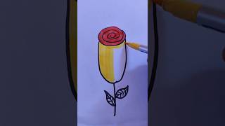 Easily to Drawing Flower 🌹  Kids Videos kidsart drawing [upl. by Berthoud]