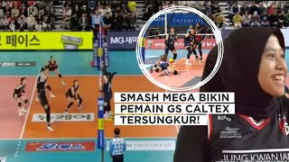 Smash Mega Bikin Pemain GS Caltex Tersungkur [upl. by Ahsitram537]