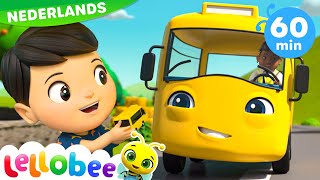 🚌 De Wielen van de Bus 🚌  Lellobee Nederlands  Kinderliedjes  Leervideos voor kinderen [upl. by Lered]