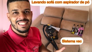 Como Lavar sofá com Aspirador de Pó sistema VSC vonixx limpeza [upl. by Paucker558]