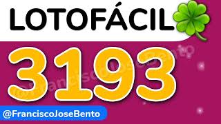 Resultado da Lotofácil de hoje concurso 3193 Concurso 3193 28082024  Infoclica [upl. by Bouchard]