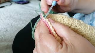 Joining crochet Squares using the Attic24 method [upl. by Fleece174]