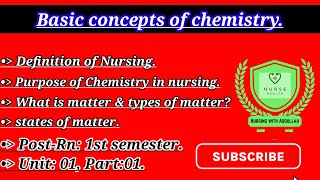 Basic concept of biochemistry in urdu PostRn 1ndBsN 1th Unit1part1 biochemistry [upl. by Sunshine]