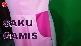 Membuat Saku Bobok dan Kupnat Baju Gamis Wanita [upl. by Gnaoh]