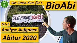 Training Bio Abitur 2022  Abitur Biologie 2020 analysiert  G12  materialgestützte Aufgabe [upl. by Aizahs]