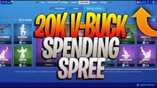 FORTNITE SPENDING SPREE 4 27000 VBUCKS [upl. by Luelle]