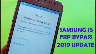 SAMSUNG J5 J500 FRP BYPASS NEW UPDATE 2019 BROWSER SIGN IN [upl. by Aicekal]