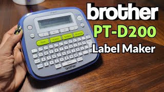 Best way to print labels  Brother PT D200 label maker Review [upl. by Ominorej]