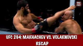 UFC 294 Islam Makhachev vs Alexander Volkanovski 2 Recap [upl. by Rochus836]