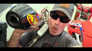 Unboxing a Full FMF Exhaust System for 2023 Honda CRF250R  Detailed View [upl. by Kraus405]