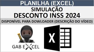 PLANILHA  SIMULAÇÃO CÁLCULO INSS 2024 AUTOMÁTICO EXCEL inss2024 [upl. by Lubet]