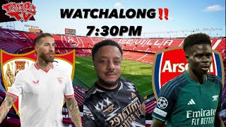 Sevilla 12 Arsenal  Champions League  Watchalong amp Highlights WTroopz [upl. by Miett140]