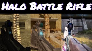 Halo 2 BR BR55 Service Rifle and BXR55 Battler Comparison Halo 2 and Destiny 2 [upl. by Scevo227]