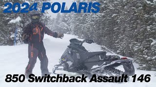 2024 Polaris 850 Switchback Assault 146 First Burn [upl. by Kavanaugh]