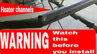 VW Bug heater channels prepping them before you put them in must see this is important [upl. by Ecerehs]