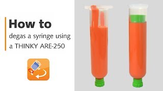 How to degas a syringe using a THINKY mixing and degassing machine [upl. by Lebazi73]