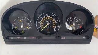 Mercedes 107 SL mileometer tachometer repair [upl. by Niveb]