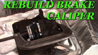 How to Rebuild a Brake Caliper with Basic Hand Tools [upl. by Cilegna]