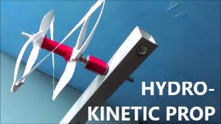 Most efficient hydro kinetic rotor of both submerged amp partial submerged hydrokinetic power turbine [upl. by Nnayecats]