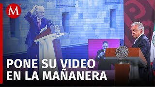 AMLO muestra vídeo de su mitin de su Sexto Informe de Gobierno en La Mañanera [upl. by Assenaj]