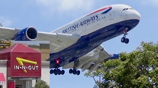 10 Minutes of EPIC Plane Spotting at InNOut Burger  Los Angeles Airport LAX  2018 [upl. by Evoy766]