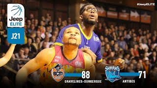 GravelinesDunkerque vs Antibes  J21 Jeep® ÉLITE  1er mars 2019 [upl. by Anika]