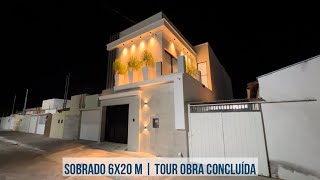 Sobrado 6x20  Tour obra concluída [upl. by Bailie663]