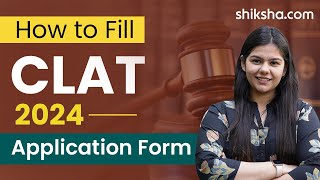 How to fill CLAT 2024 application form [upl. by Kissner]