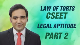 Law of Torts Part 2 Elements of Tort  CSEET  Explained by Advocate Sanyog Vyas [upl. by Tessil993]